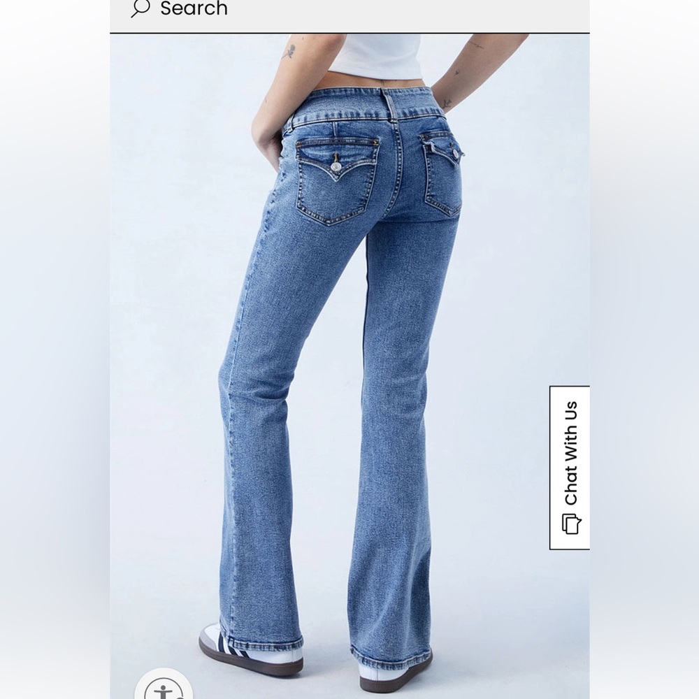 Pacsun indigo low rise bootcut jeans sz 22